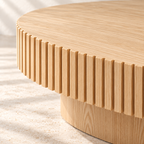 Close-up of Forma’s rounded top and vertical fluting