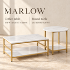 Marlow two-piece table set size guide