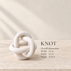 Knot three-link wooden accent size guide