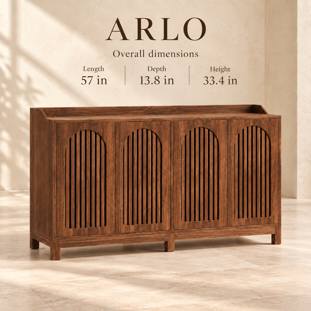 Arlo sideboard size guide