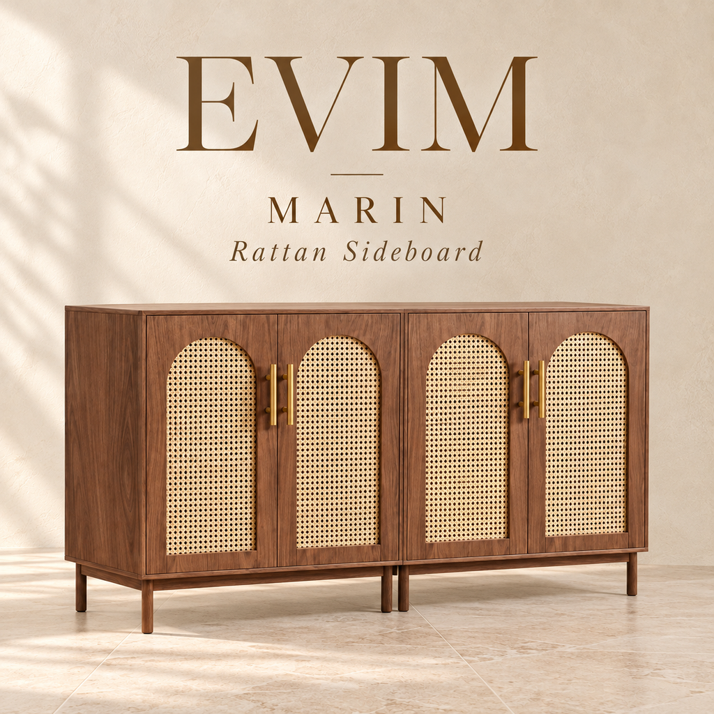EVIM Marin rattan sideboard brand card
