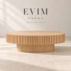 EVIM Forma oval coffee table brand card