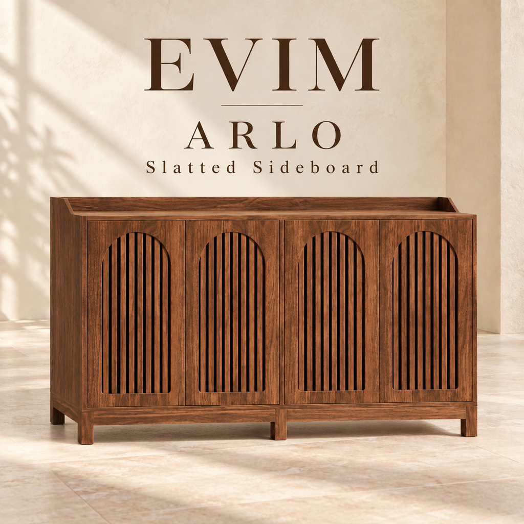 EVIM Arlo slatted sideboard brand card