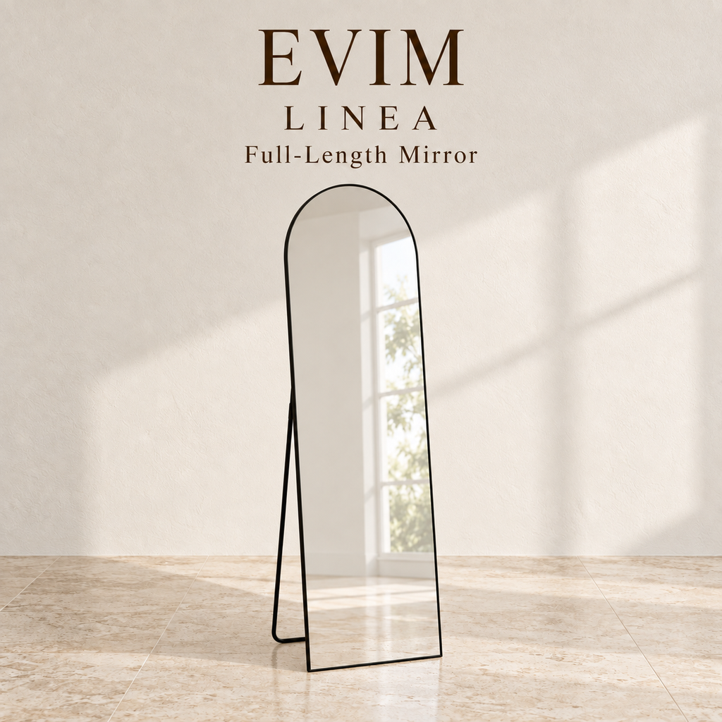EVIM Linea arched full-length mirror brand card