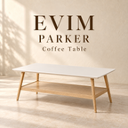 EVIM Parker coffee table brand card