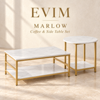 EVIM Marlow coffee and side table set brand card