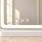 Lumi mirror touch controls and illuminated LED border detail